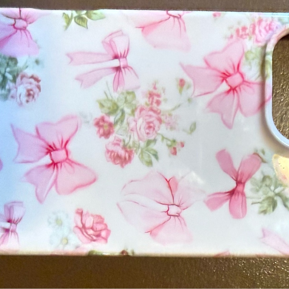 Velvet Caviar Pink Floral Bow Phone Case